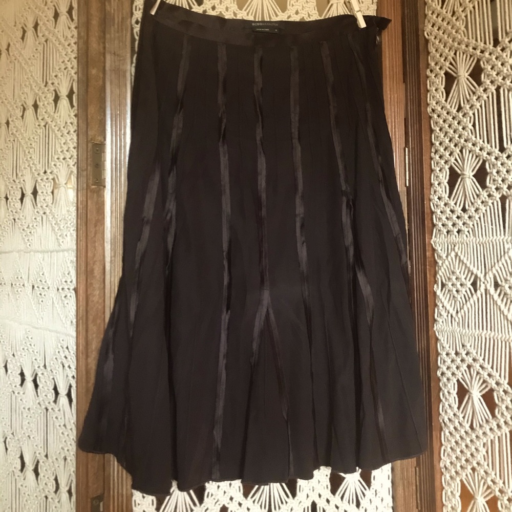 BCBG Silky Chocolate 3/4 Skirt